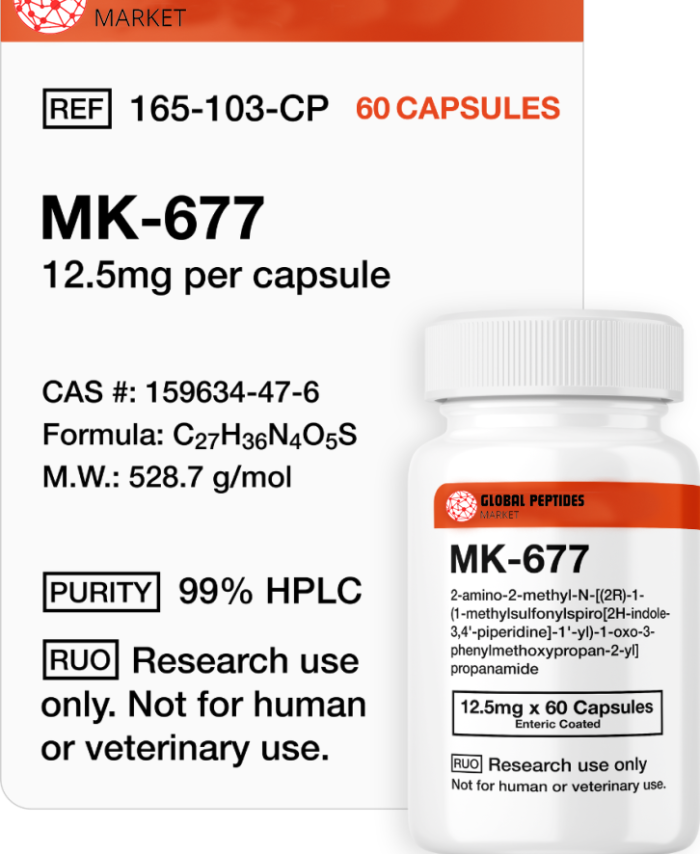 MK-677 (Ibutamoren) 12.5mg (60 Capsules)